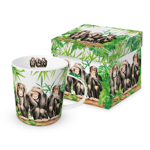 Kaffeebecher Affen