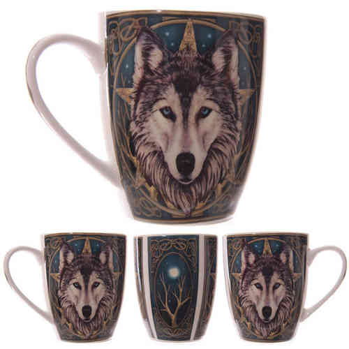 1 Kaffeebecher Wolf