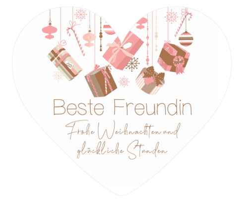 ♥ Karte, Beste Freundin - Weihnachten
