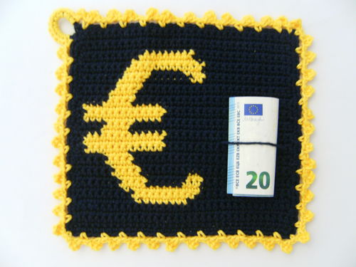 1 Topflappen Euro